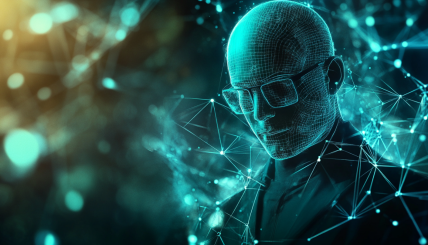 A futuristic blockchain network with interconnected nodes, featuring a prominent figure symbolizing Charles Hoskinson, and a digital representation of the Sui logo, to capture the essence of innovation and collaboration in the crypto space.