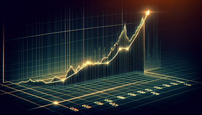 Bitcoin's growth chart with bullish trend