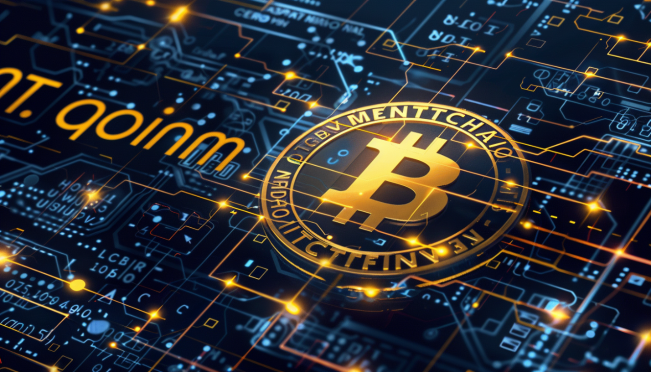 An image showing the Mt. Gox logo with a backdrop of Bitcoin symbols and digital transaction pathways, highlighting the distribution of large amounts of Bitcoin. Include elements that depict test transactions and the fluctuating Bitcoin price.