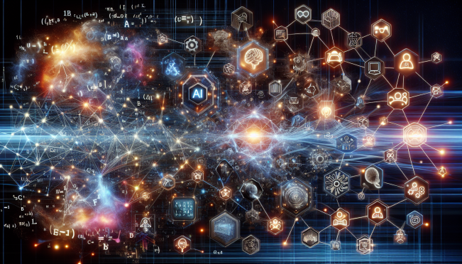 A futuristic, high-speed blockchain network processing thousands of transactions simultaneously, with elements representing decentralized AI, gaming, and social applications.