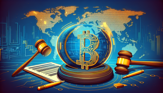 An illustration of a Binance logo surrounded by legal documents and gavels, with a world map in the background highlighting Nigeria and the Philippines, symbolizing global legal and regulatory challenges.