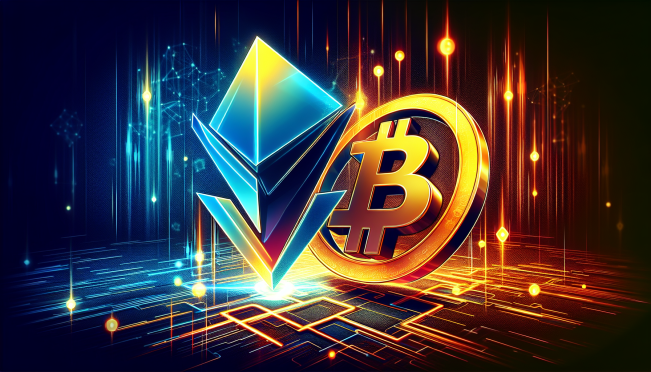 A vibrant and dynamic image showcasing the Coinbase logo alongside Terra Luna Classic's symbol, representing the potential re-listing and its impact on the cryptocurrency market