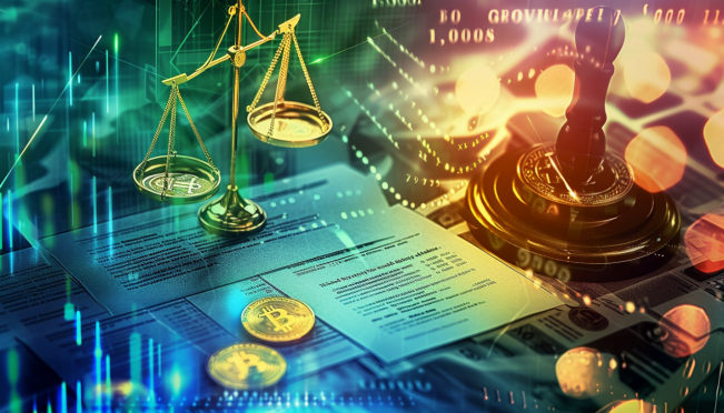 A conceptual image depicting the clash between innovation and regulation in the cryptocurrency world, featuring symbols of stablecoins, legal documents, and the digital landscape as a backdrop, emphasizing the tension between crypto advocacy groups and legislative efforts.